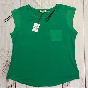 2 / $25 Calvin Klein Green Short Sleeve Shirt